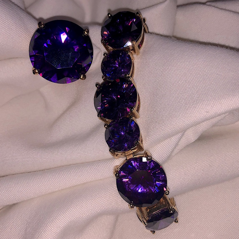 Vintage Gold and Amethyst set